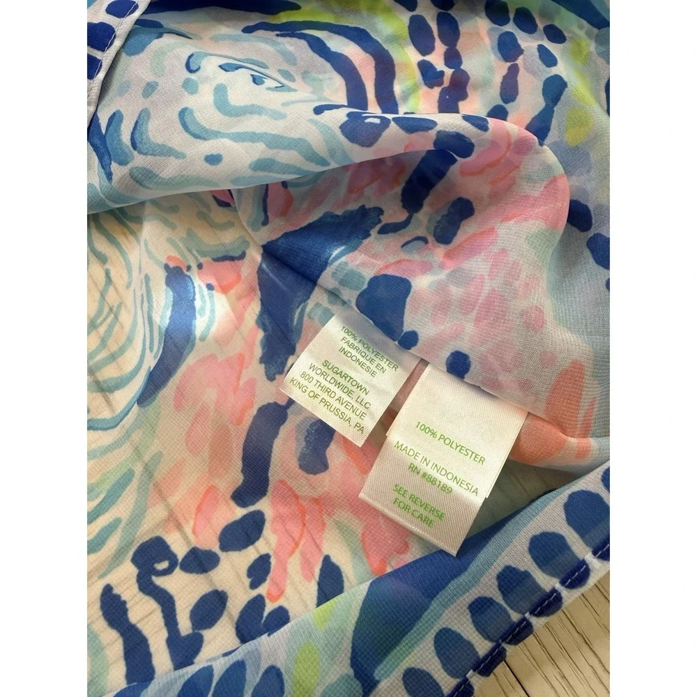 Lilly Pulitzer NWT Alvaro Caftan Swim‎ Cover-up Hidden Treasure MSRP $148 XXS/XS